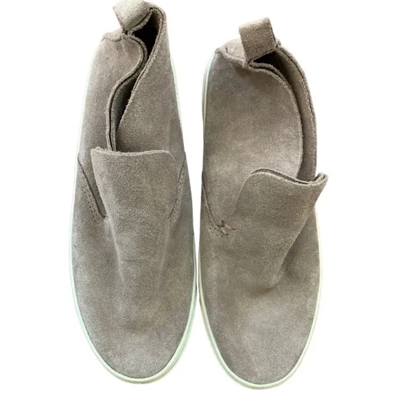 Dv Dolce Vita Women’s Size 6 1/2 Brown Suede Leather Slip On High Top Sh… Tan - Image 2