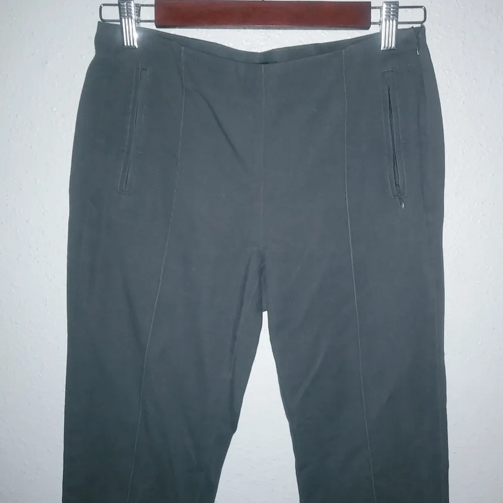 Saks Fifth Avenue 4 27x30 Seamed Ponte Knit Ankle Pants in Dark Gray - Image 5