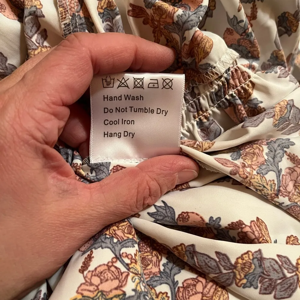 O.P.T. Floral Smocked Midi Dress - Image 8