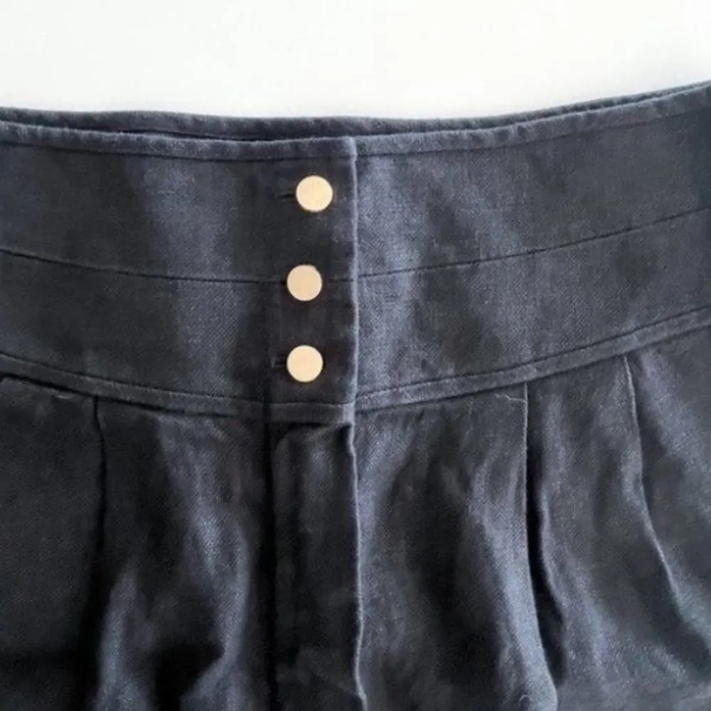 TORY BURCH LINEN BLACK SCHAFER PENCIL SKIRT 2 - Image 5