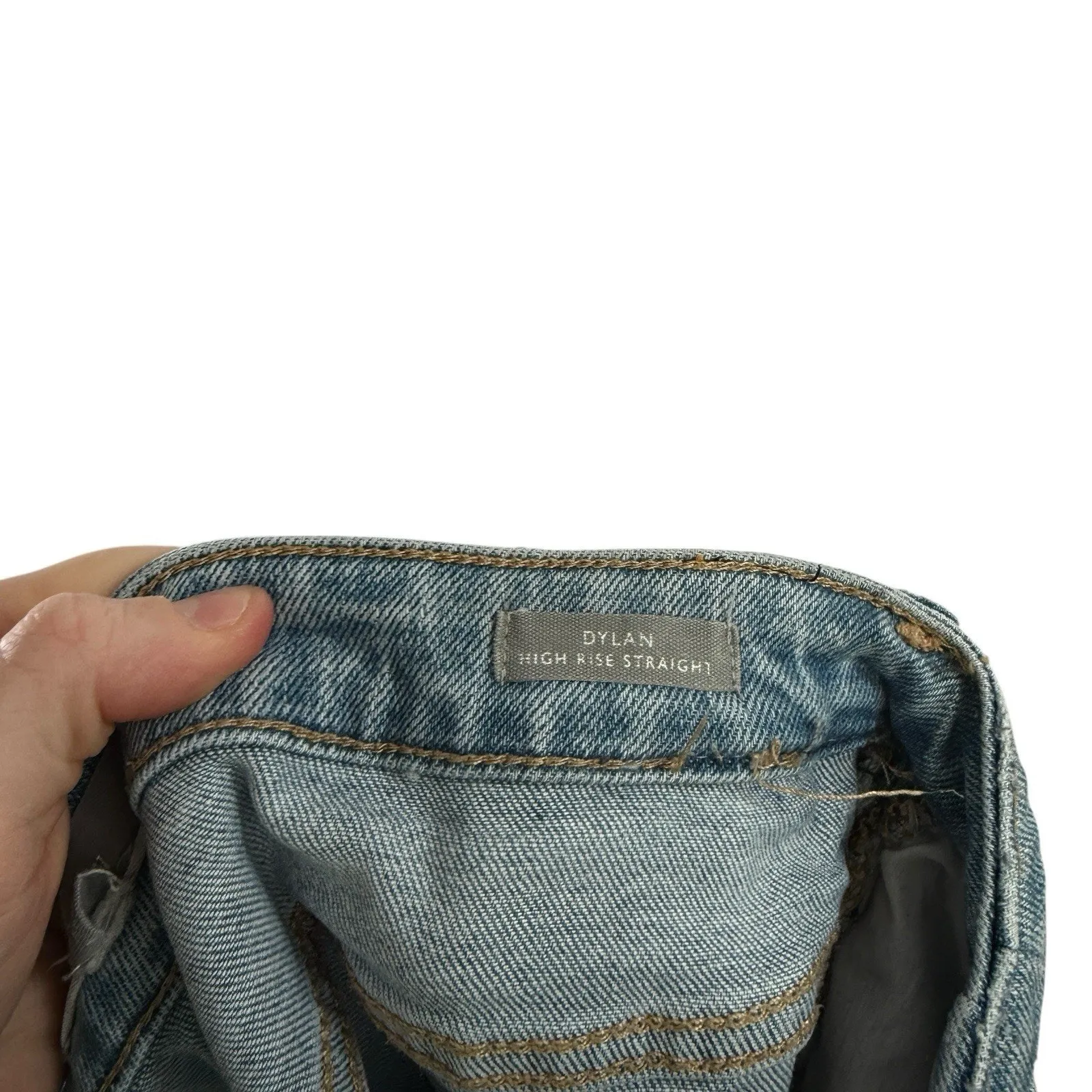 Poetry Dylan High Rise Straight Jeans Light Wash Ankle Capsole Womens UK 12 US 8 - Image 8