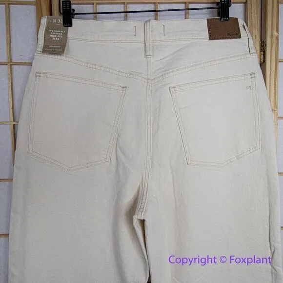 NEW Madewell The Perfect Vintage Wide-Leg Jean:‎ Garment-Dyed Edition, 31 - Image 10