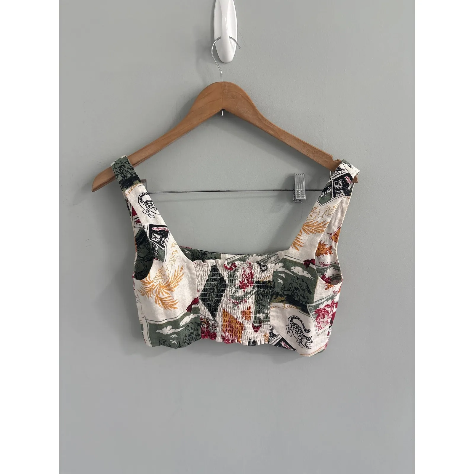 Reformation  Linen‎ Cropped Top Size 4 - Image 5