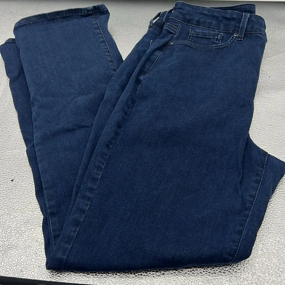 Curves 360 by NYDJ size 12 dark wash high rise straight leg jeans - Image 6