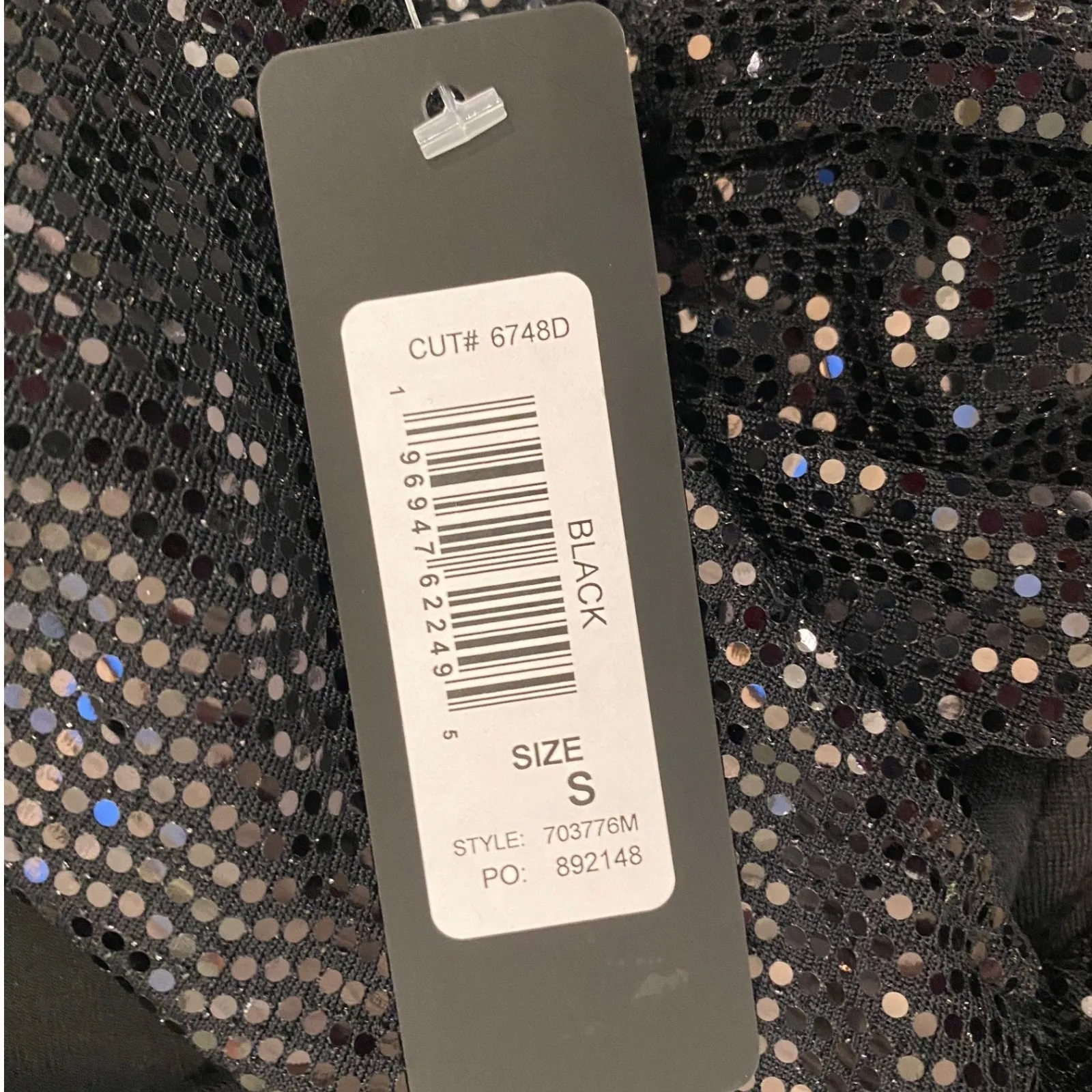 NYE Disco Bebe Sequined Sleeveless Wrap Jumpsuit Wide Leg Evening Formal S NWT - Image 12