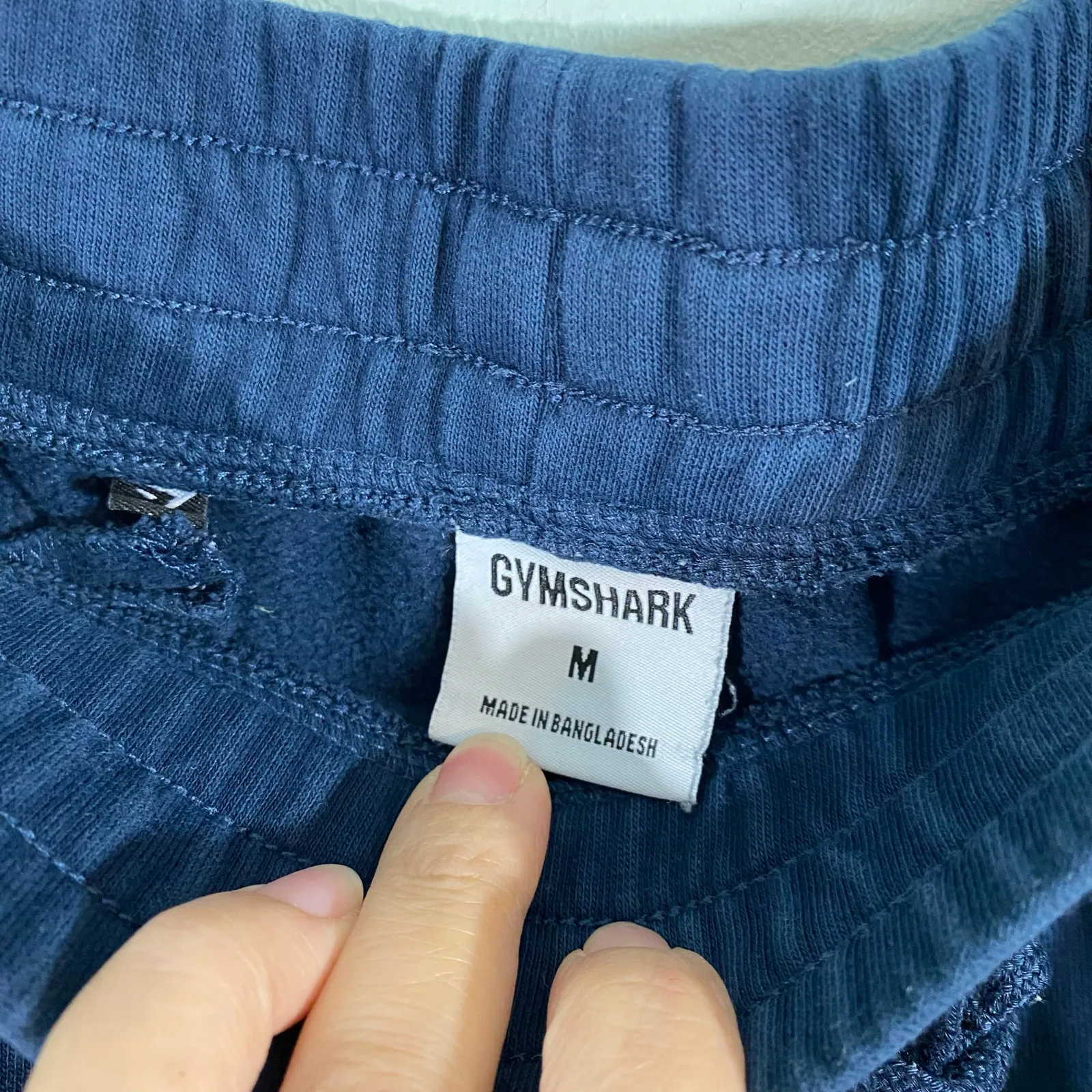 Gymshark Women Navy Drawstring Pull On Embroidered Lego Sweatpants Size M - Image 5