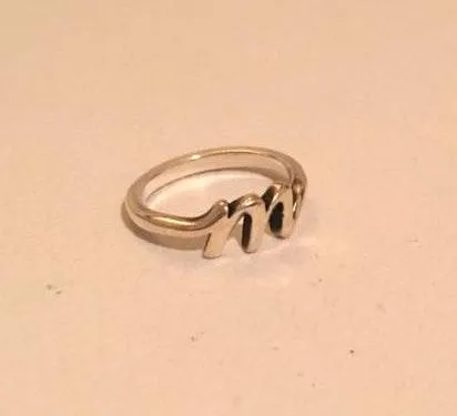 James Avery ‘M’ initial ring - Image 3