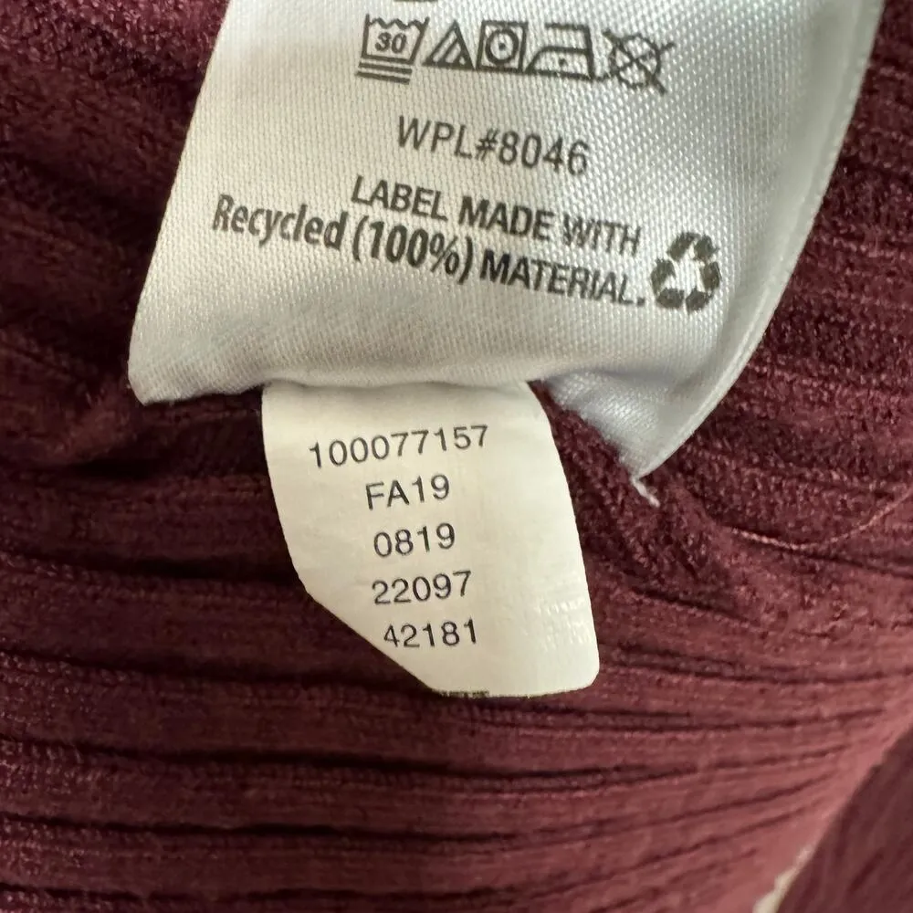 INC International Concepts Dark Cherry Red Ribbed Pullover Sweater Womens XS - Image 7