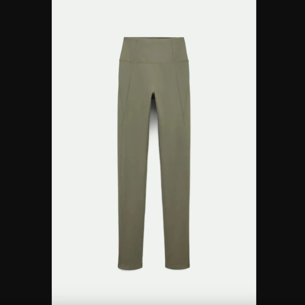 Girlfriend Collective Yosemite Olive Green Compressive High-Rise Leggings M - Image 7