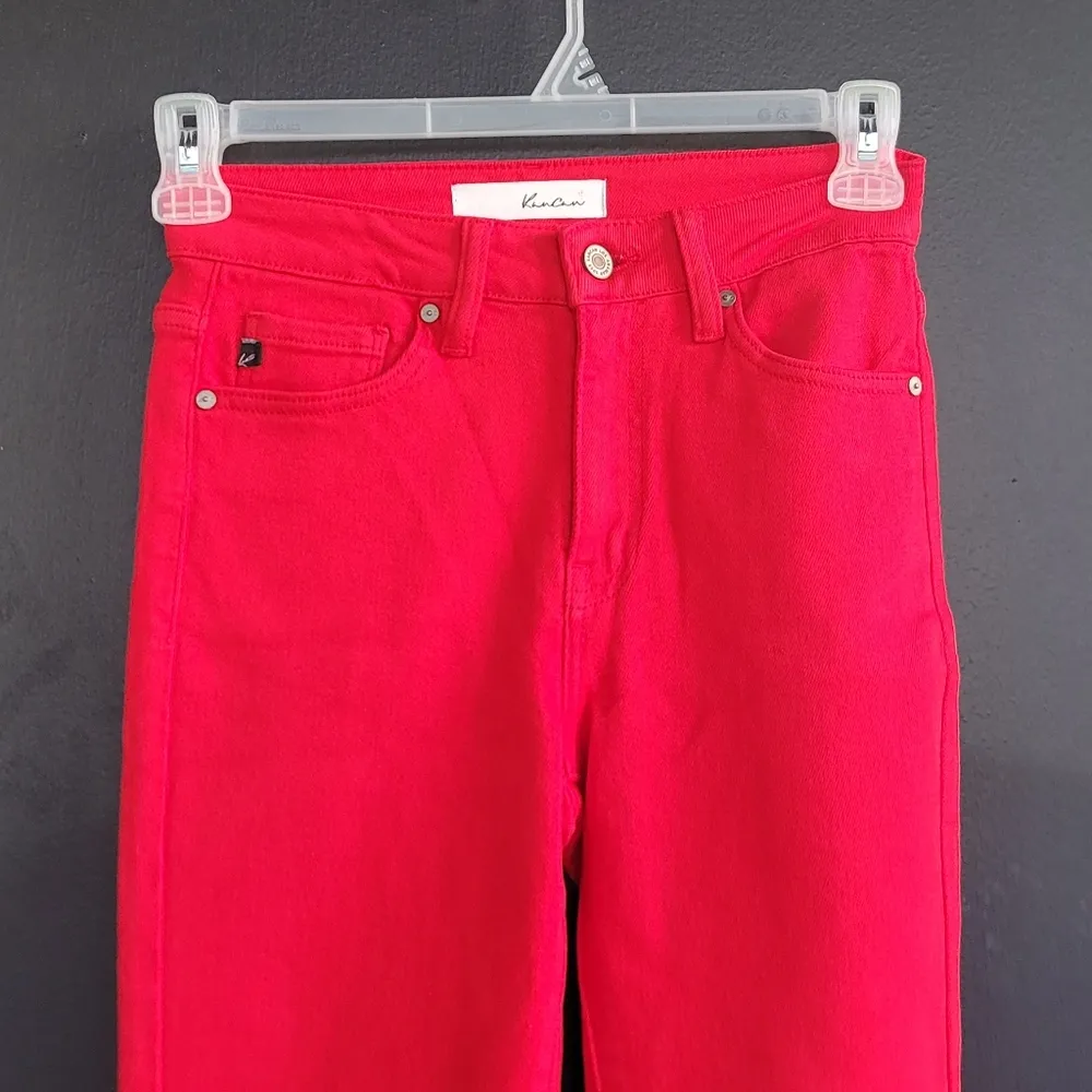 KanCan True Red Skinny 5 Pocket Jeans 25 - Image 6