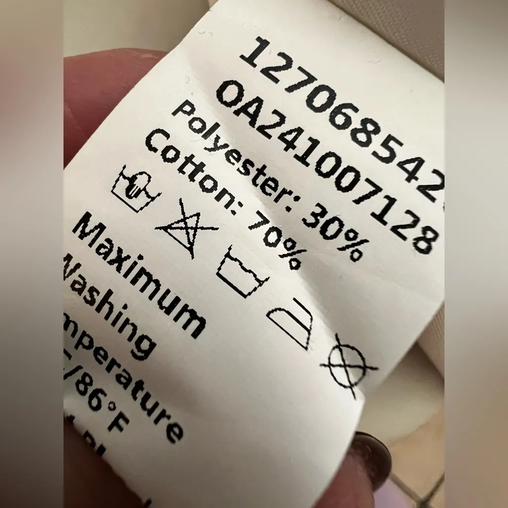 COMMENSE Houndstooth Split Blazer COLOR Khaki Size Small NWT No belt Brown - Image 8