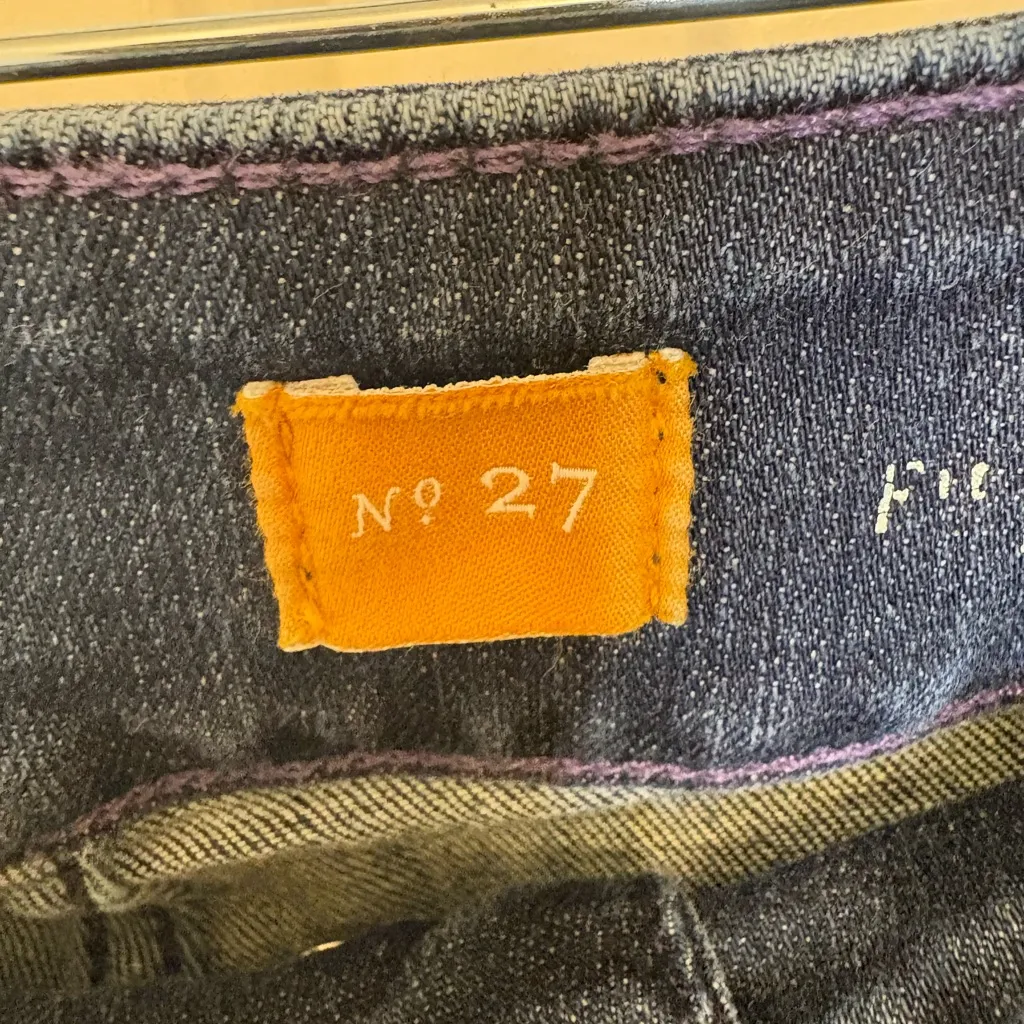 Pilcro and the Letterpress Superscript Bootcut Jeans 27 Dark Wash Denim - Image 4