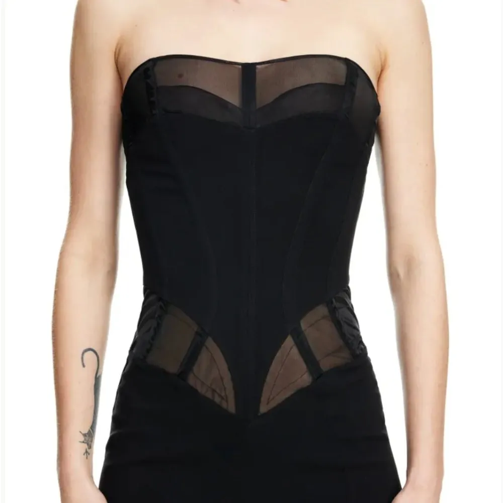 NWT H&M X Mugler Strapless Evening Gown Size XS - Image 7