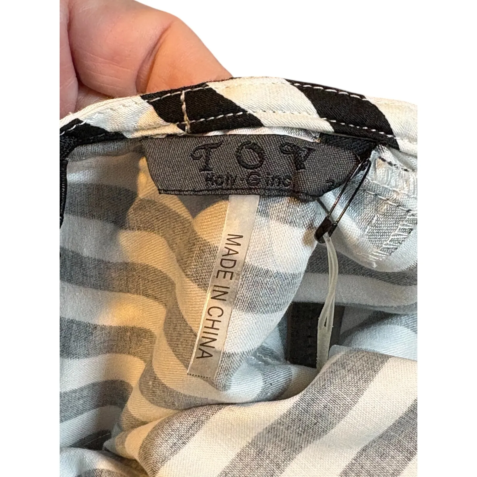 TOV Holy Inc Striped Halter Neck Backless Midi Dress Black White Women Size 8 38 - Image 8