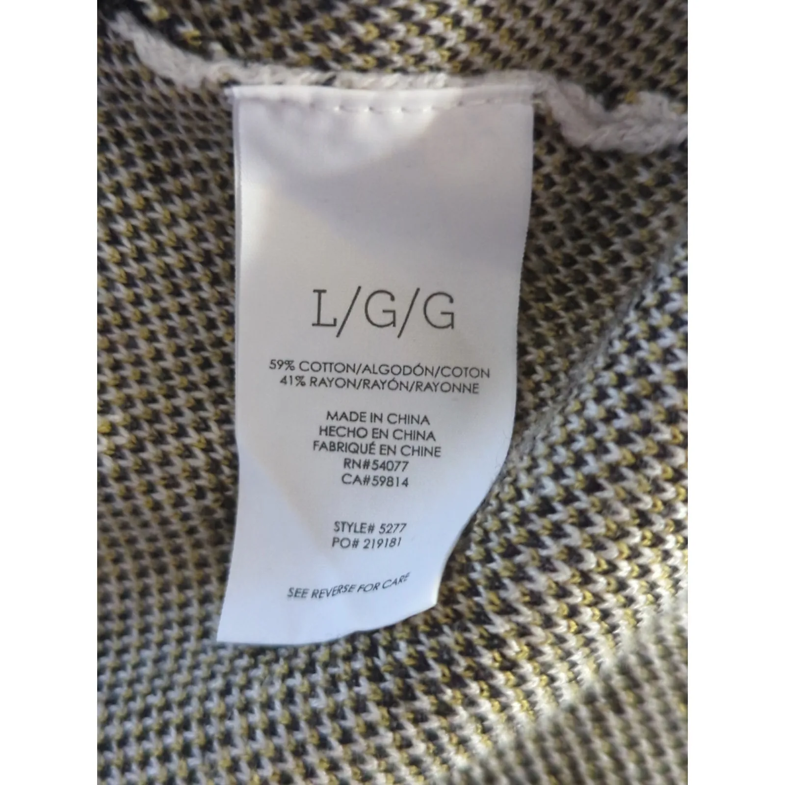 Cabi Kiki Gray Floral Print Cardigan Sweater Womens Large Bohemian Prairie - Image 6