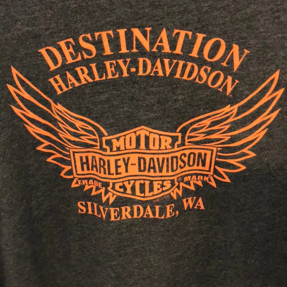 Harley Davidson Graphic Tee Long Sleeve Large - Image 4