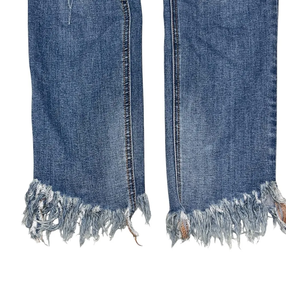 Free People Great Heights Frayed Skinny Denim Ankle Jeans size 28 - Image 7