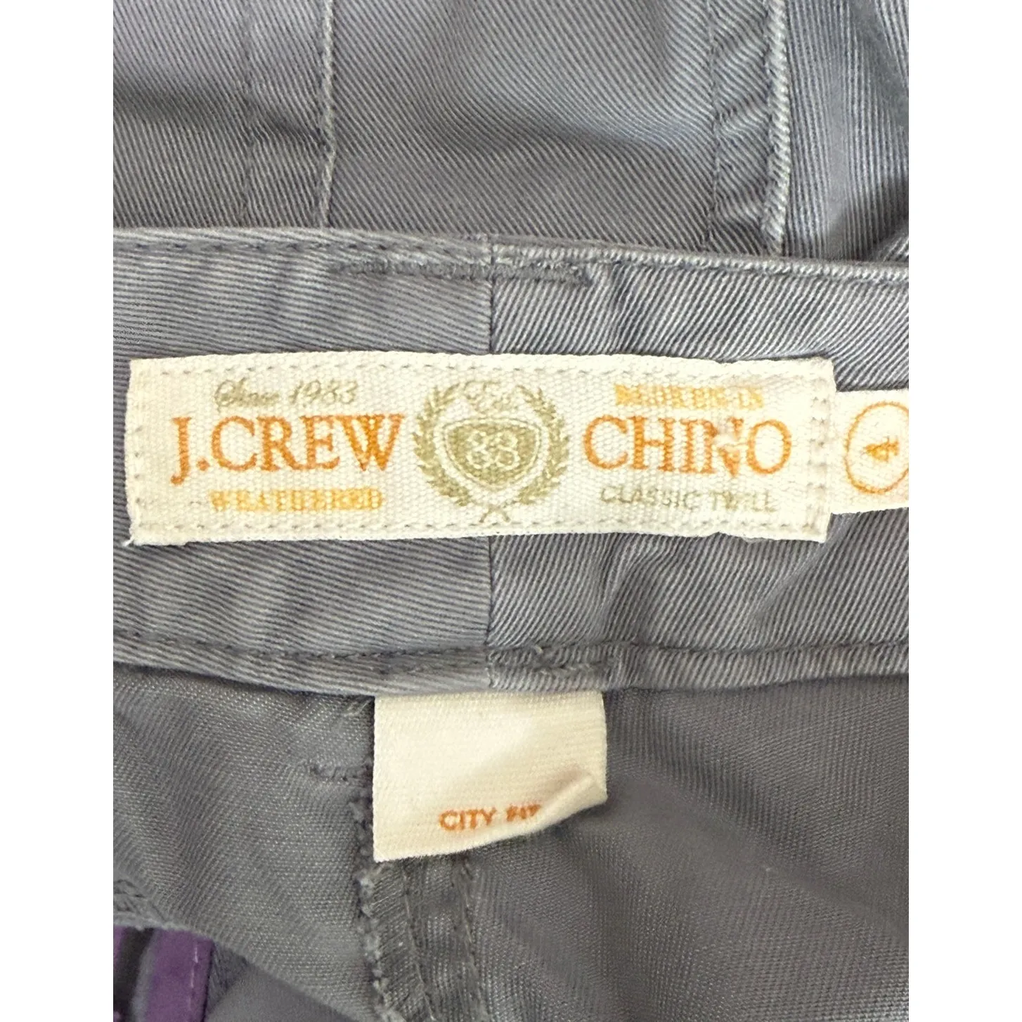 J. Crew Classic City Fit Twill Chino Flat Front 4 Pockets Casual Shorts 4 Grey - Image 7