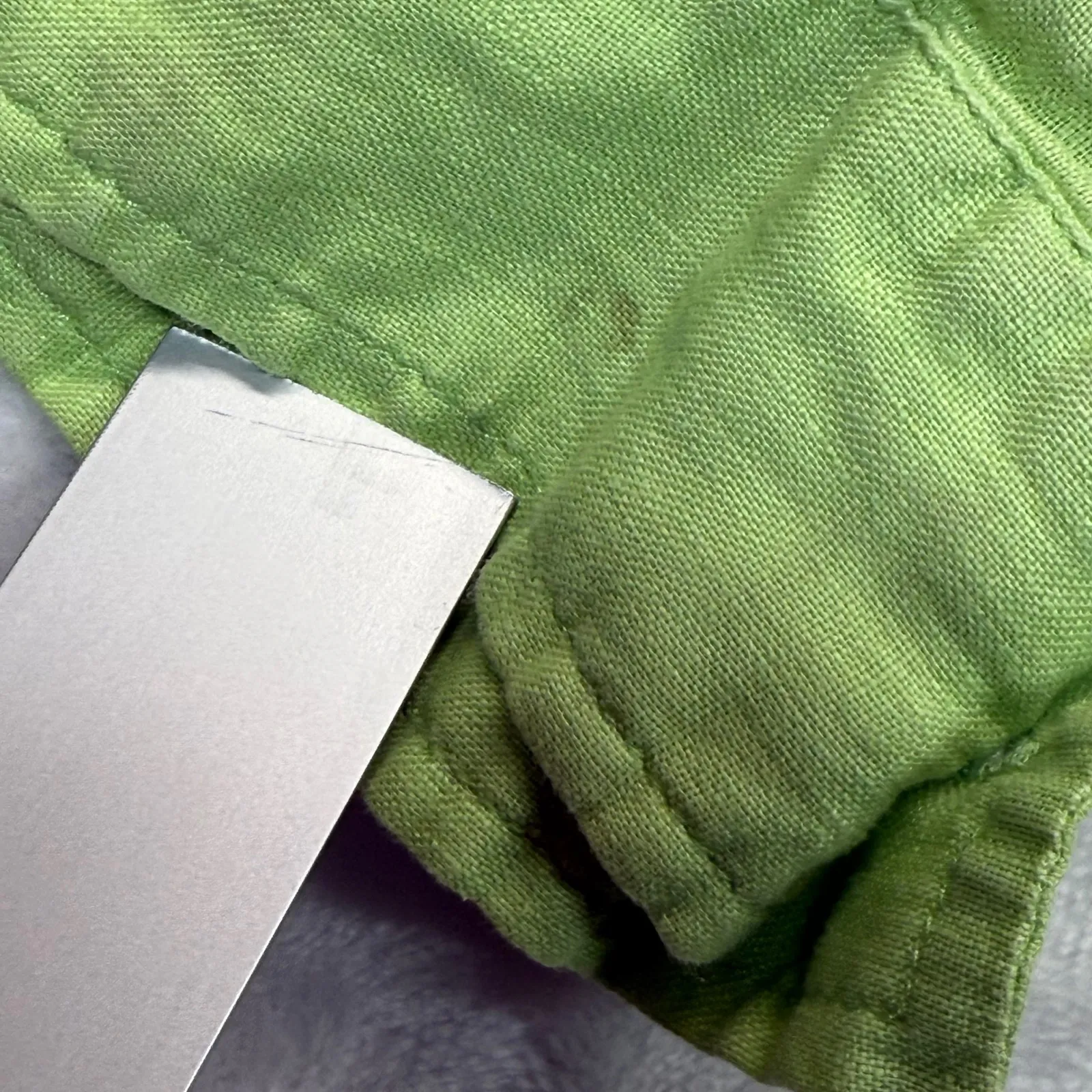 J. Jill Linen Button Down Shirt Top Petite L Green Long Sleeve Casual READ Size undefined - Image 4