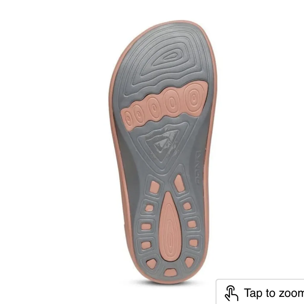 Aetrex Lynco BLACK Fiji Orthotic Size 5 Sandal - Image 2