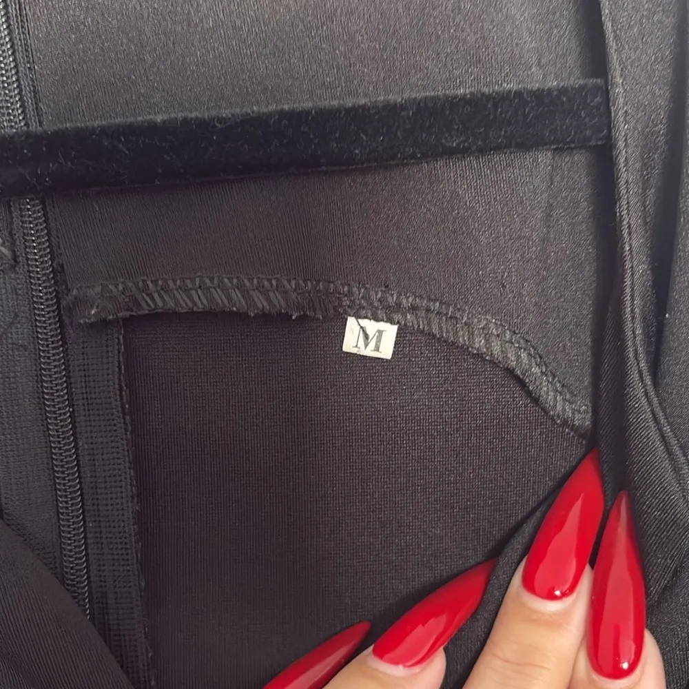 SHEIN Black Skater Flared Dress Size M - Image 4