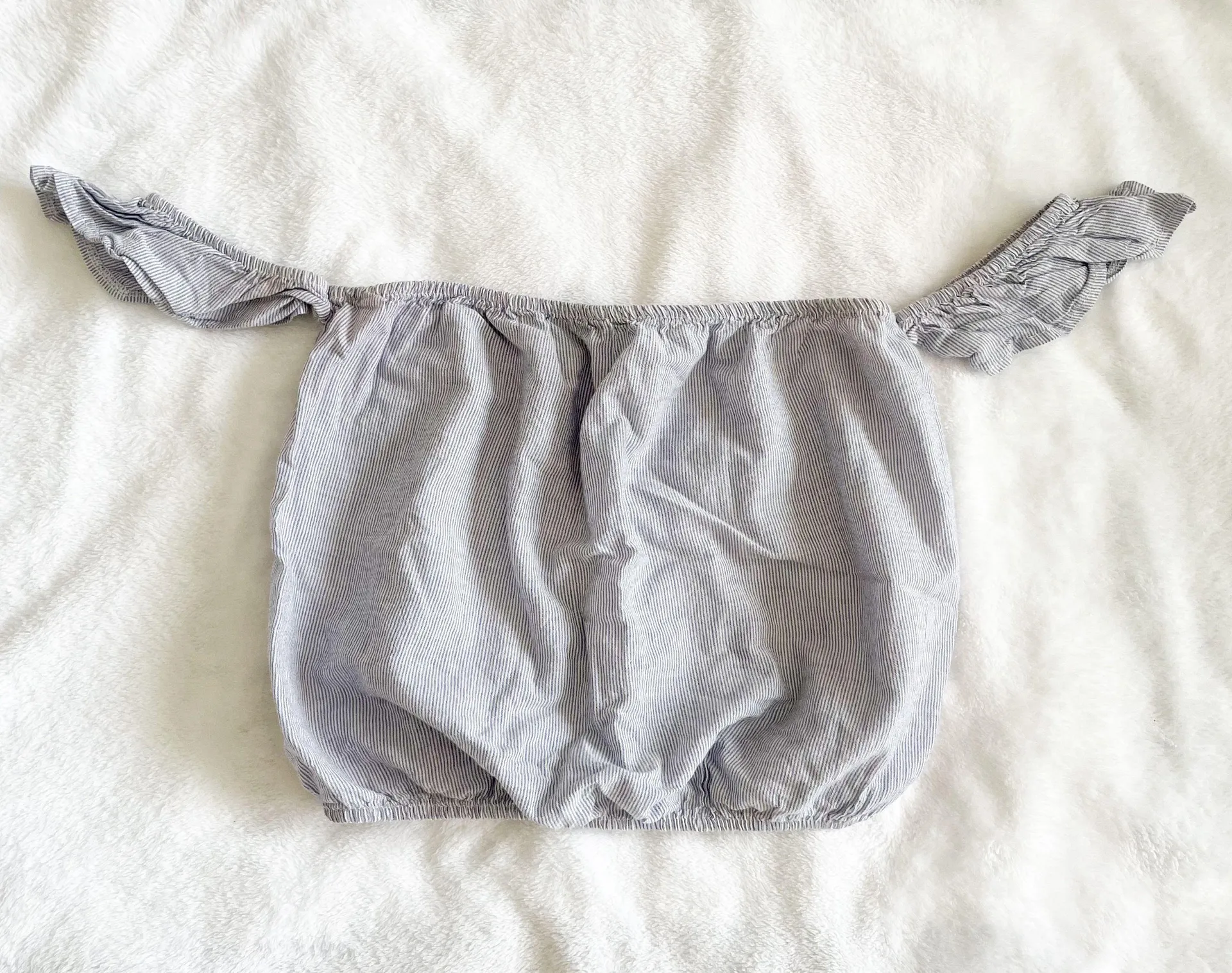 Blue Off The Shoulder Top - Image 2