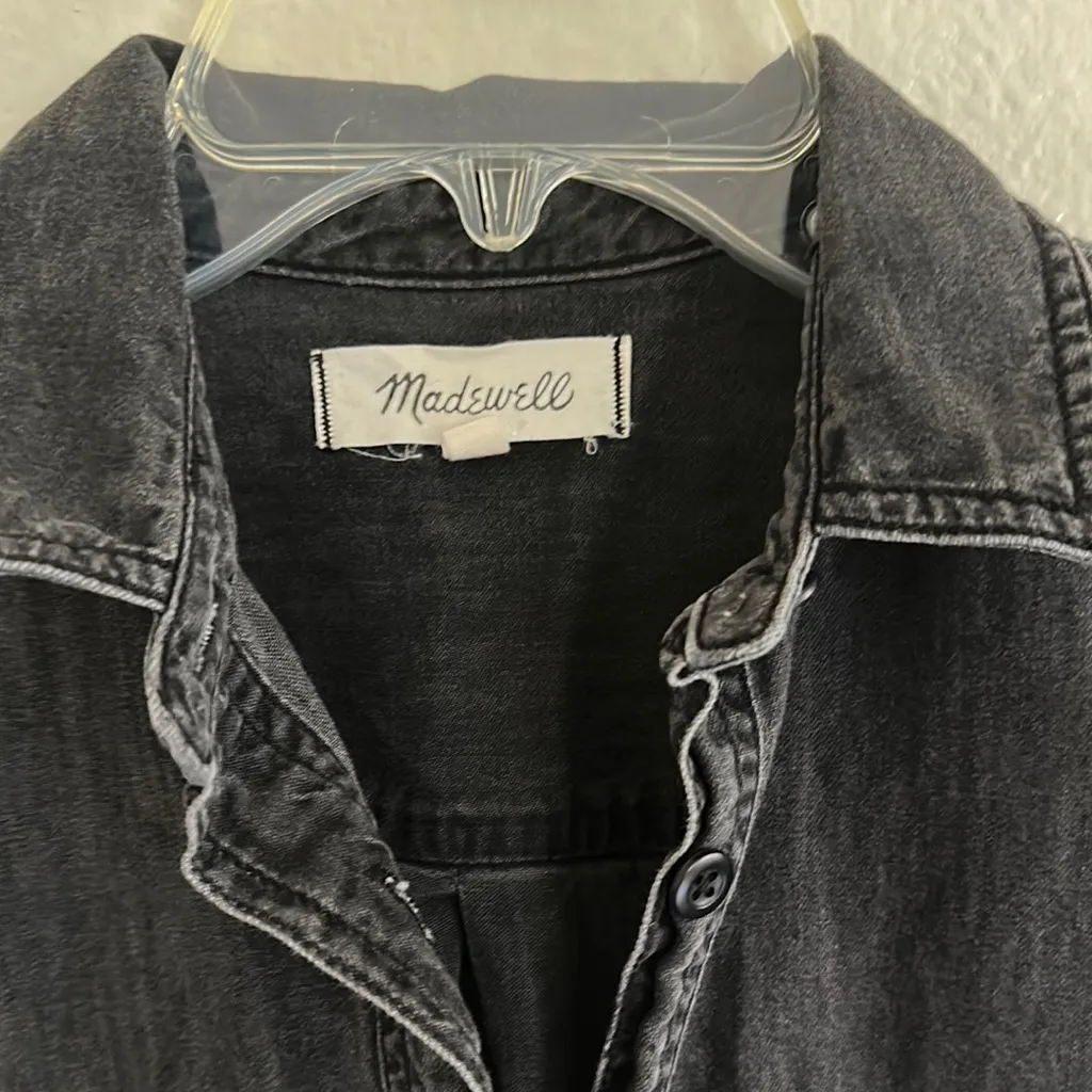 Madewell Charcoal Denim Shirt - Image 2