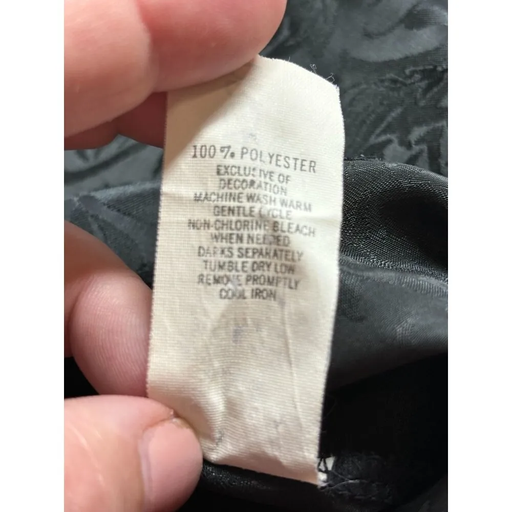 VTG Dreamtime Camisole Top Black Lace Satin Sz M Goth Grunge Witchy Whimsigoth Size M - Image 9