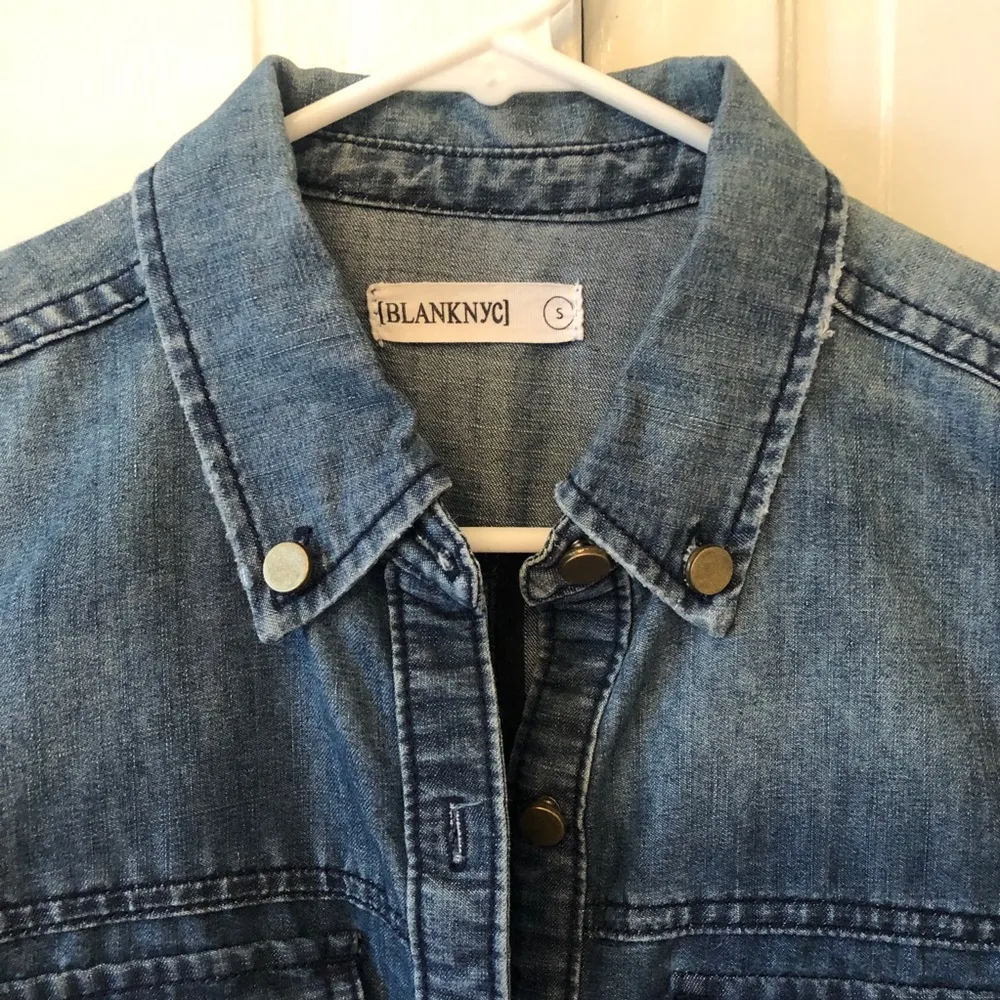 BLANK NYC  Button Down Denim Top - Image 4
