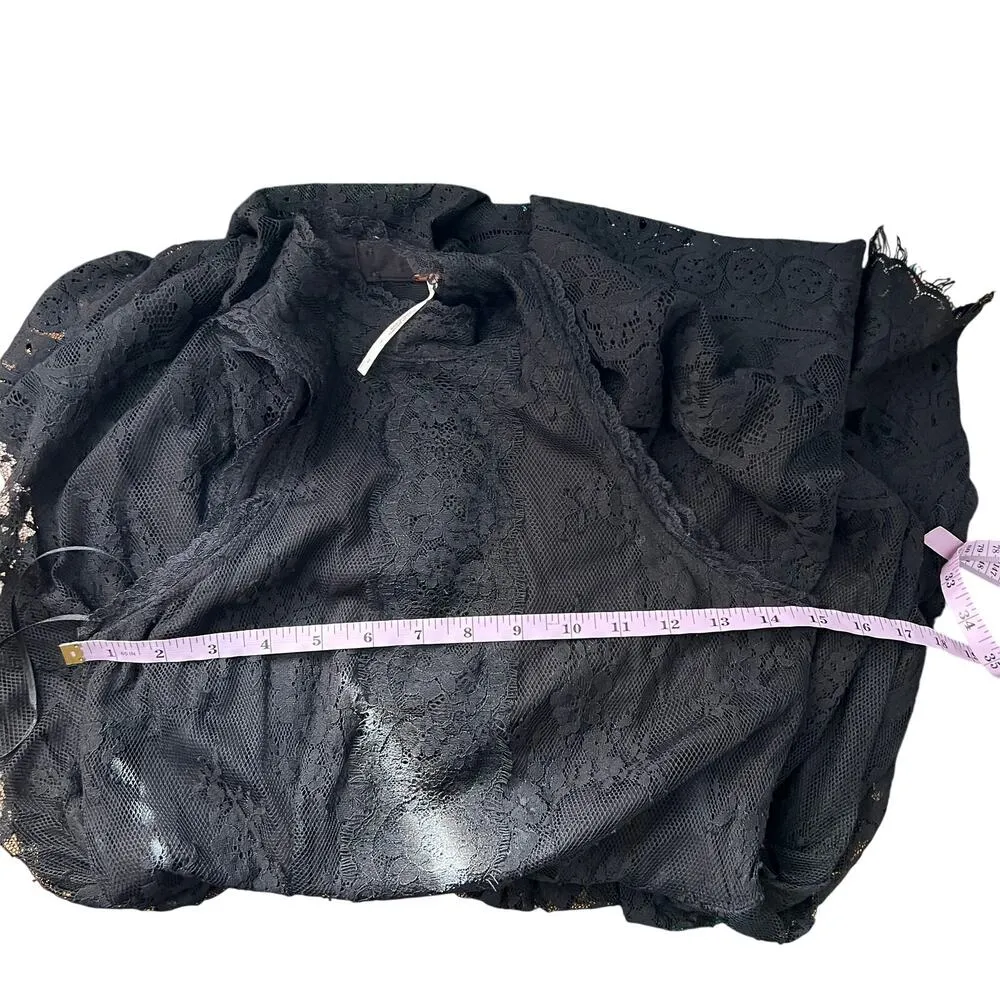 Free People Womens Mini Dress 2 Lace Witchy Fairygoth Whimsigoth Party Cocktail - Image 13