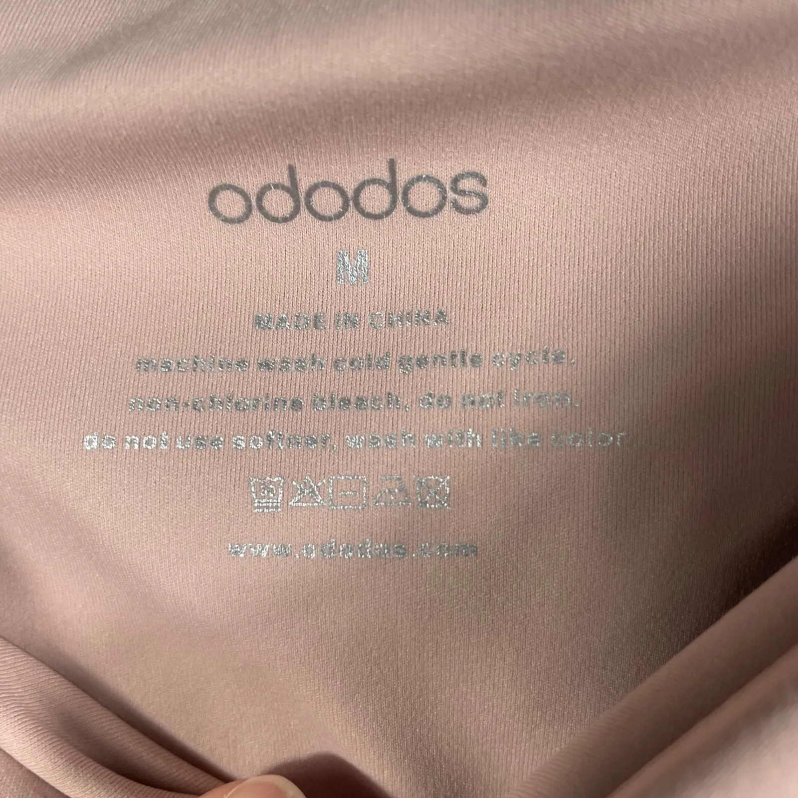 Ododos Crossover Waist Leggings –‎ Size M – Pink Nude – High Rise Yoga Pants Size M - Image 5