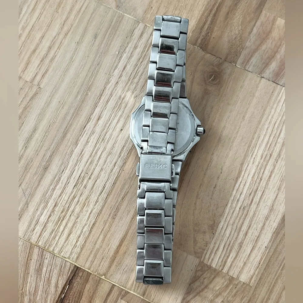 Seiko Coutura Ladies Watch Stainless Steel Bracelet Black Dial Date Window - Image 12