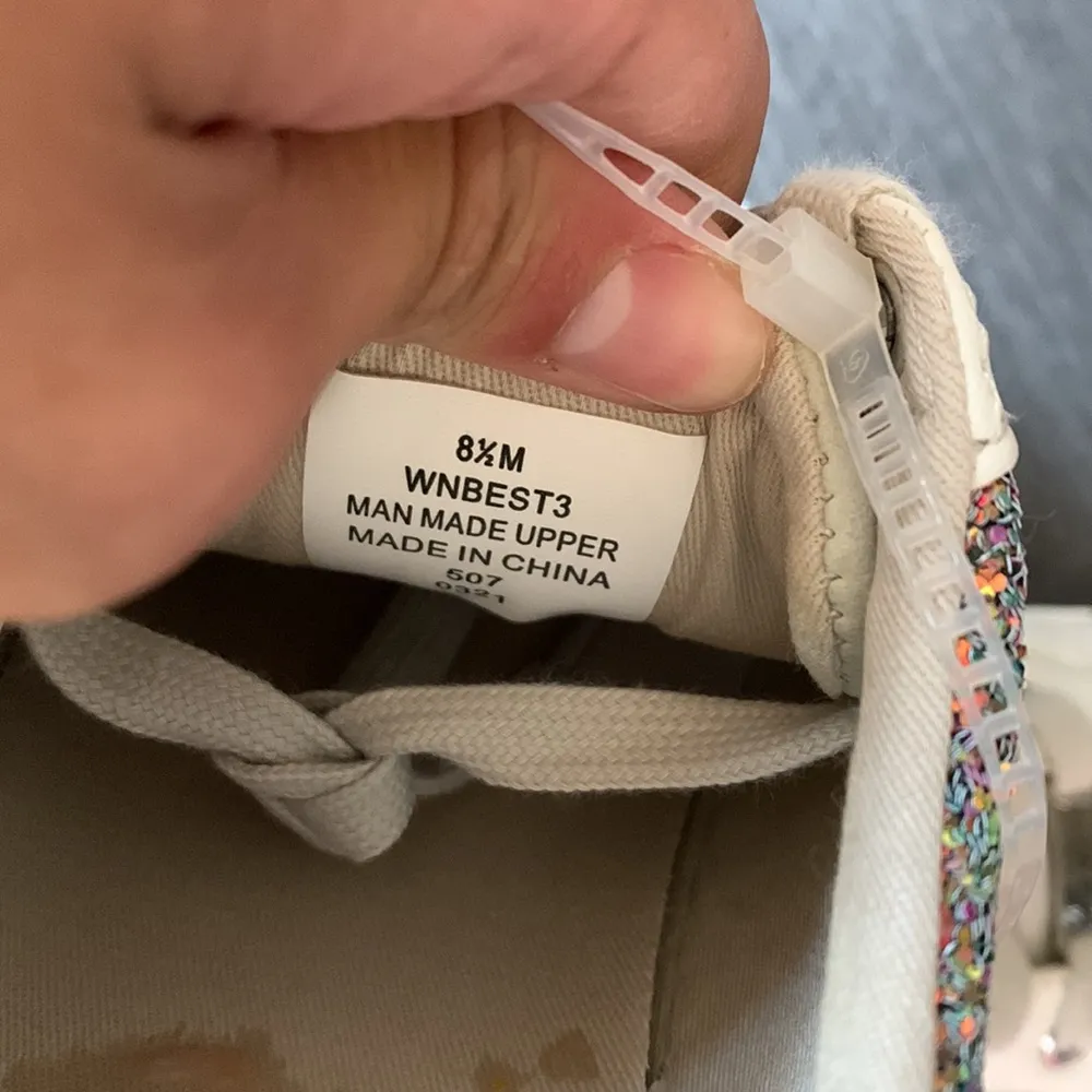 Nine West sparkling colorful sides Reflective fashion sneakers Sz 8 New With Tag - Image 7