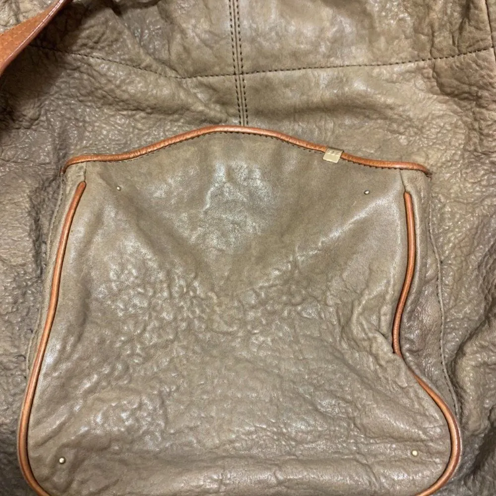 Schuler & Sons Philadelphia Leather Shoulder Purse Tan - Image 3