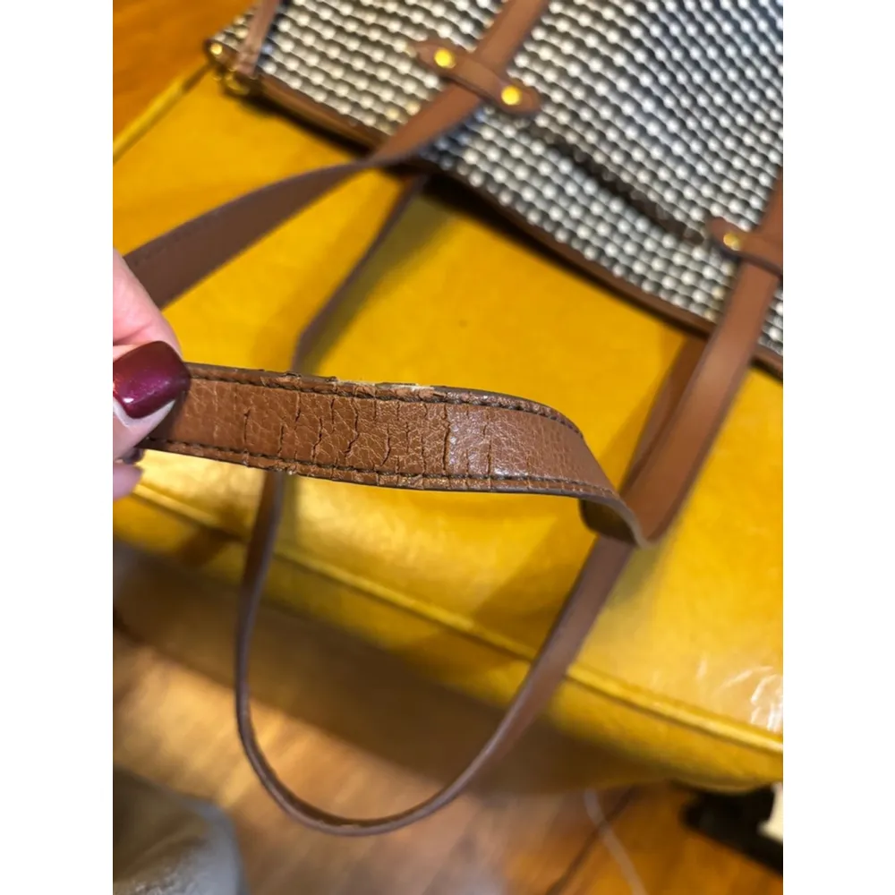 Fossil Black & White Tote Bag - Image 5