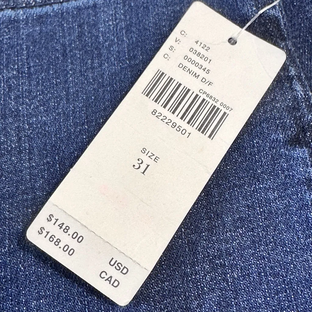 Maeve NWT Womens Palazzo Ultra Wide Leg Crop Culotte Jeans Hi-Rise Boho 31x26 - Image 8