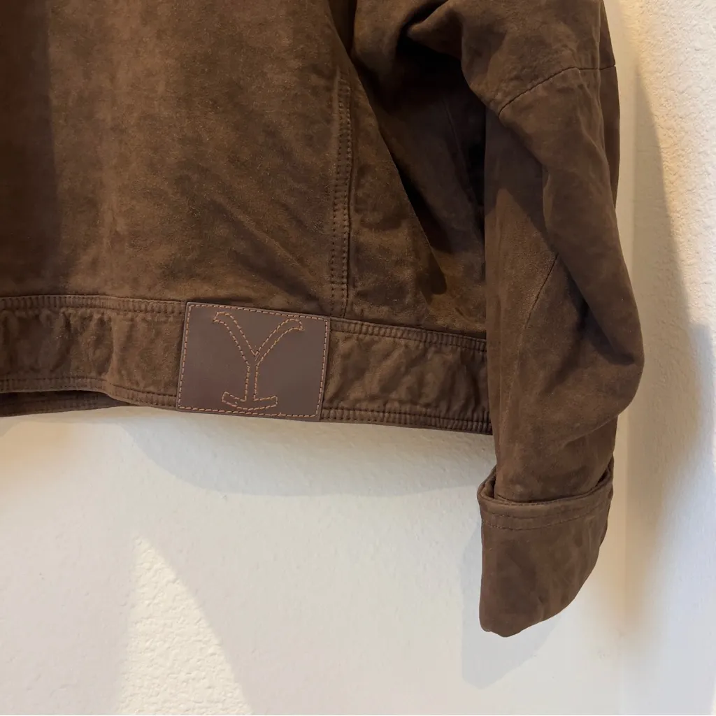 NWT Free People Free People x Yellowstone Suzy Suede Jacket in Brown - Image 10