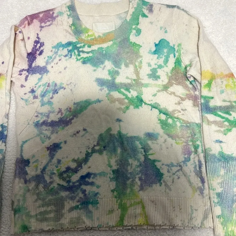 Zadig and Voltaire Delly Splash Cashmere Sweater XS - Image 3