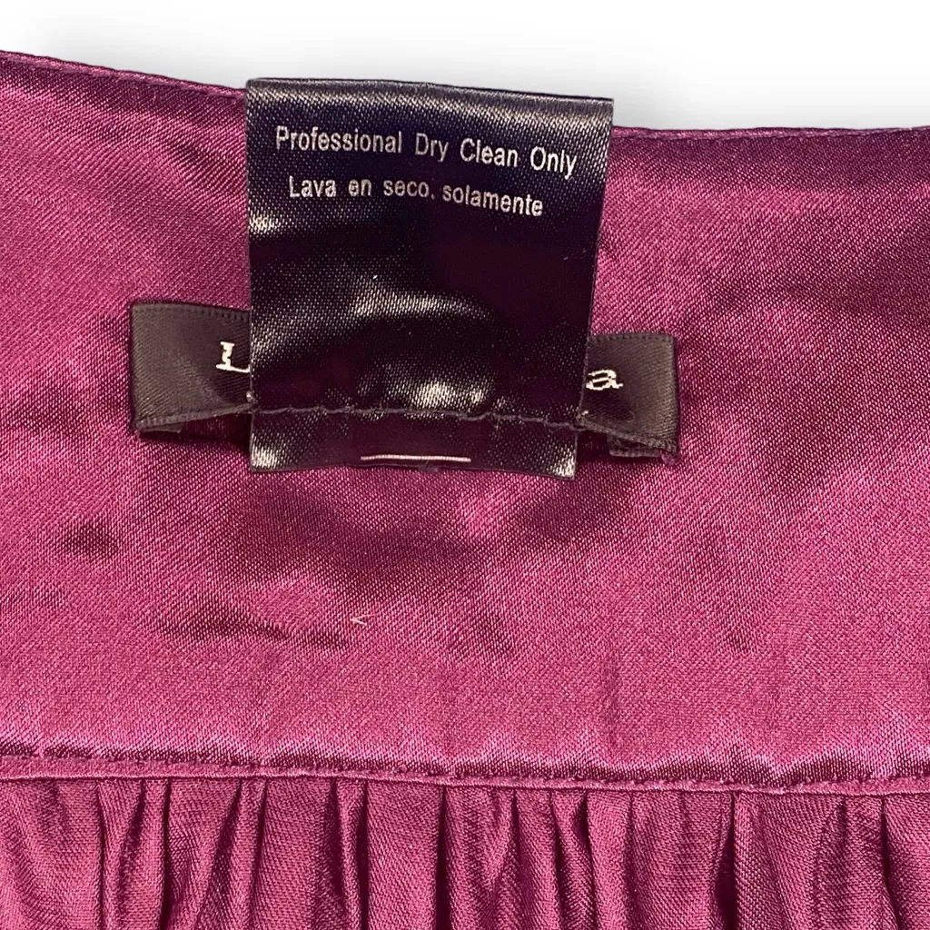 Lyndia by Lyndia Procanik Wine Satin Beaded Cocktail Dress Size 4 - Image 10