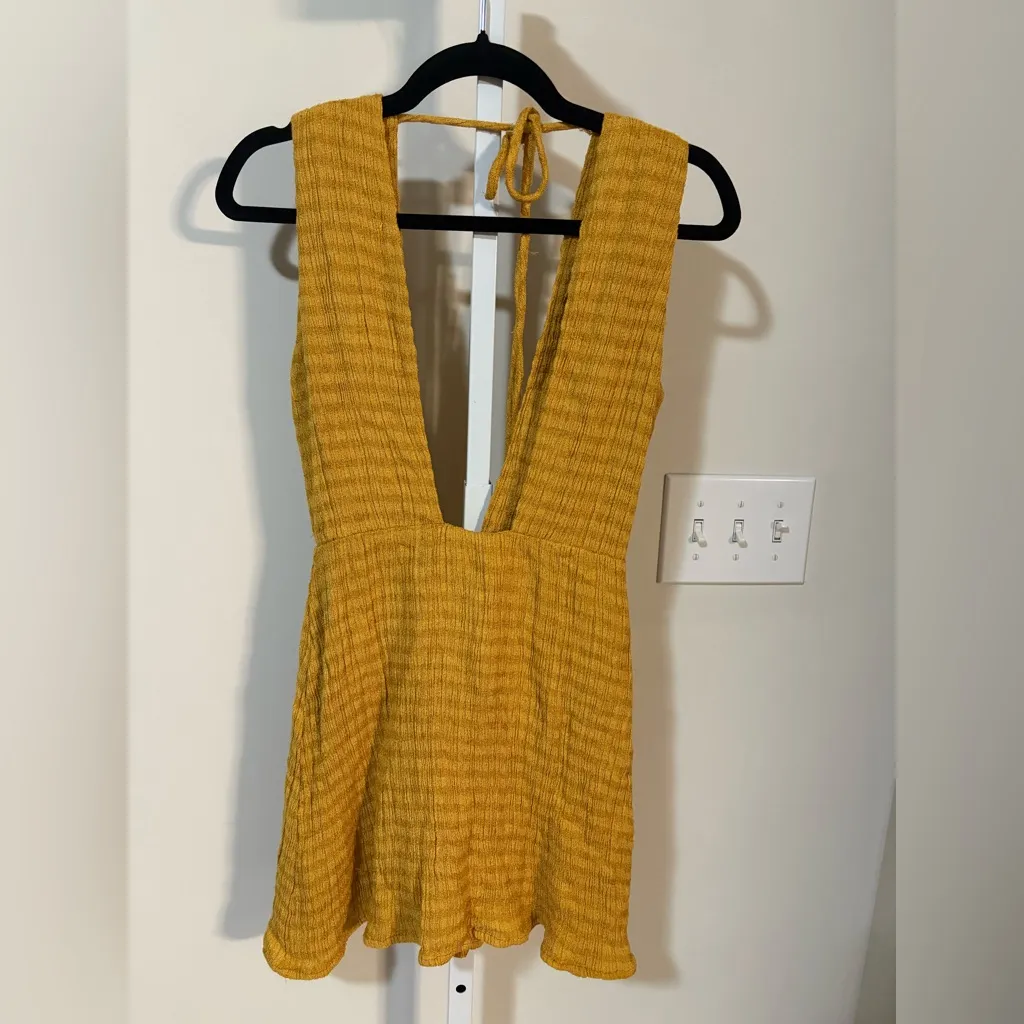 Savannah Morrow Altyn mini dress in the color Sunshine. - Image 2