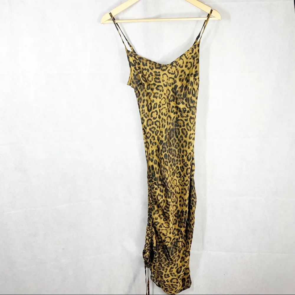 Nation LTD Mira Bias Animal Print Slip dress Size XS - Image 3