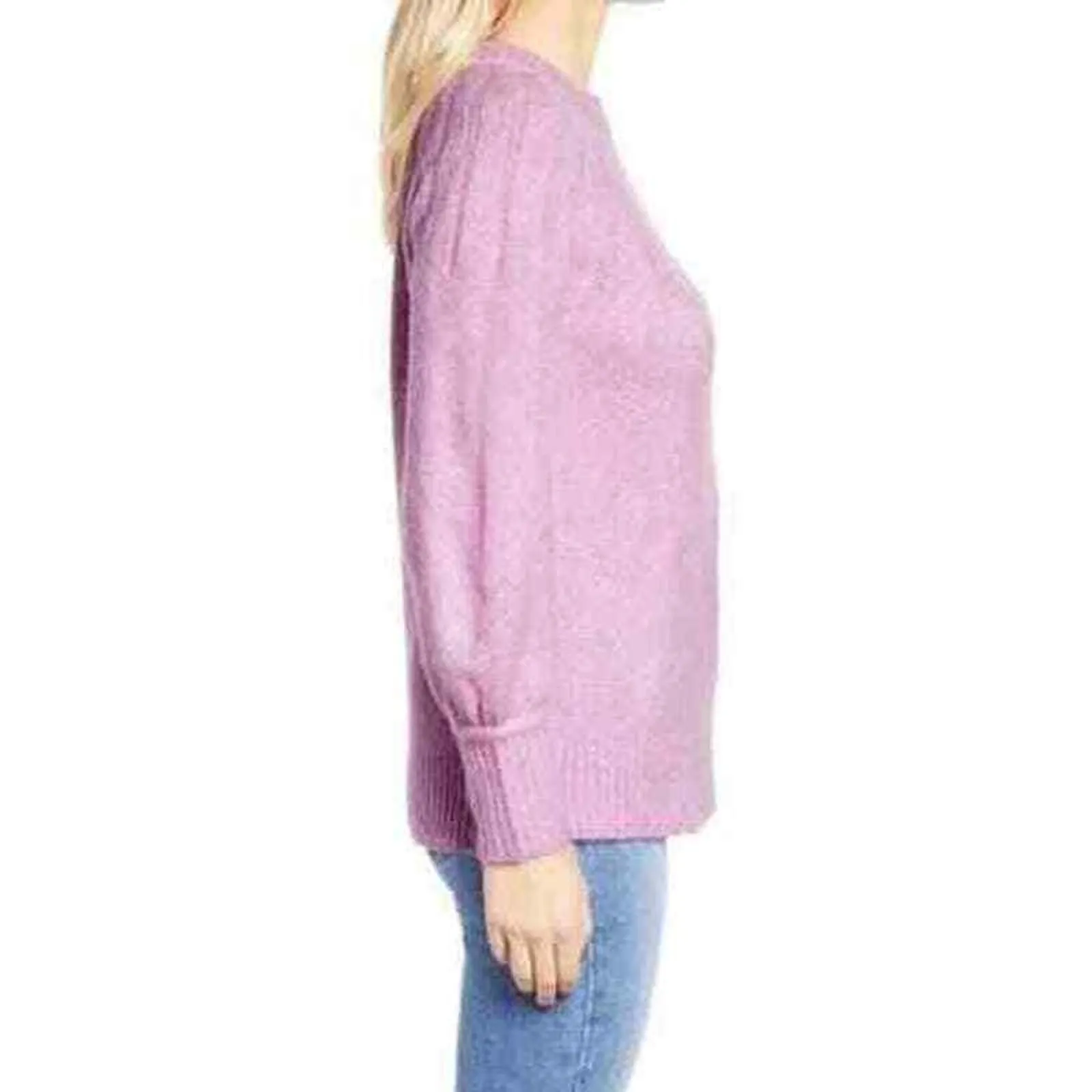 Caslon Rib Yoke Pullover Size Medium New with Tags‎ - Image 2