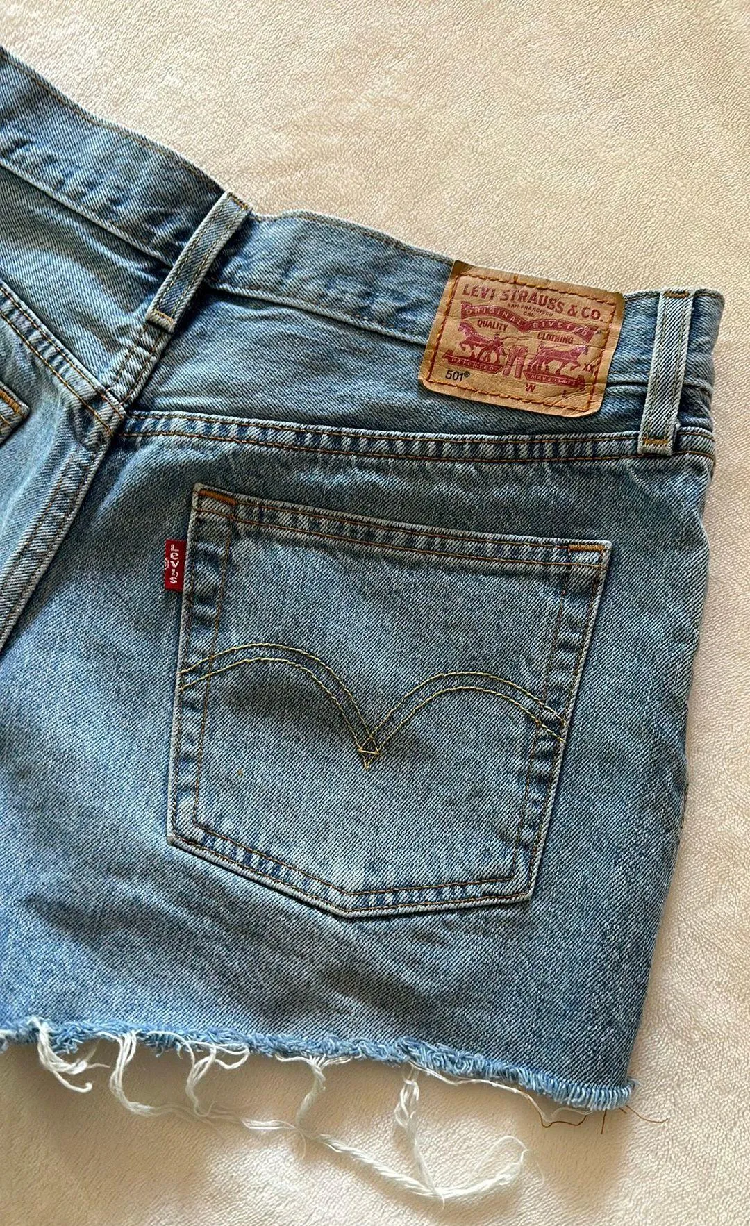 501 High-Waisted Denim Shorts - Image 9