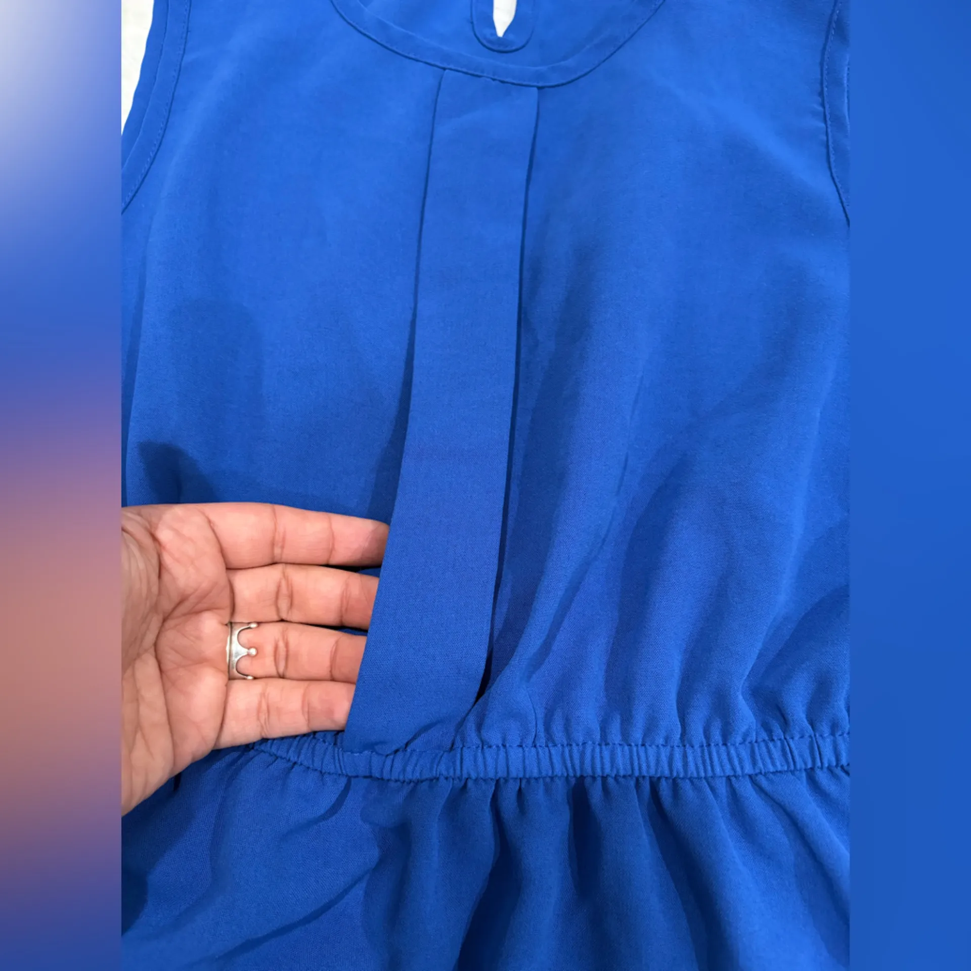 Royal Blue Dress Size XS - Image 4