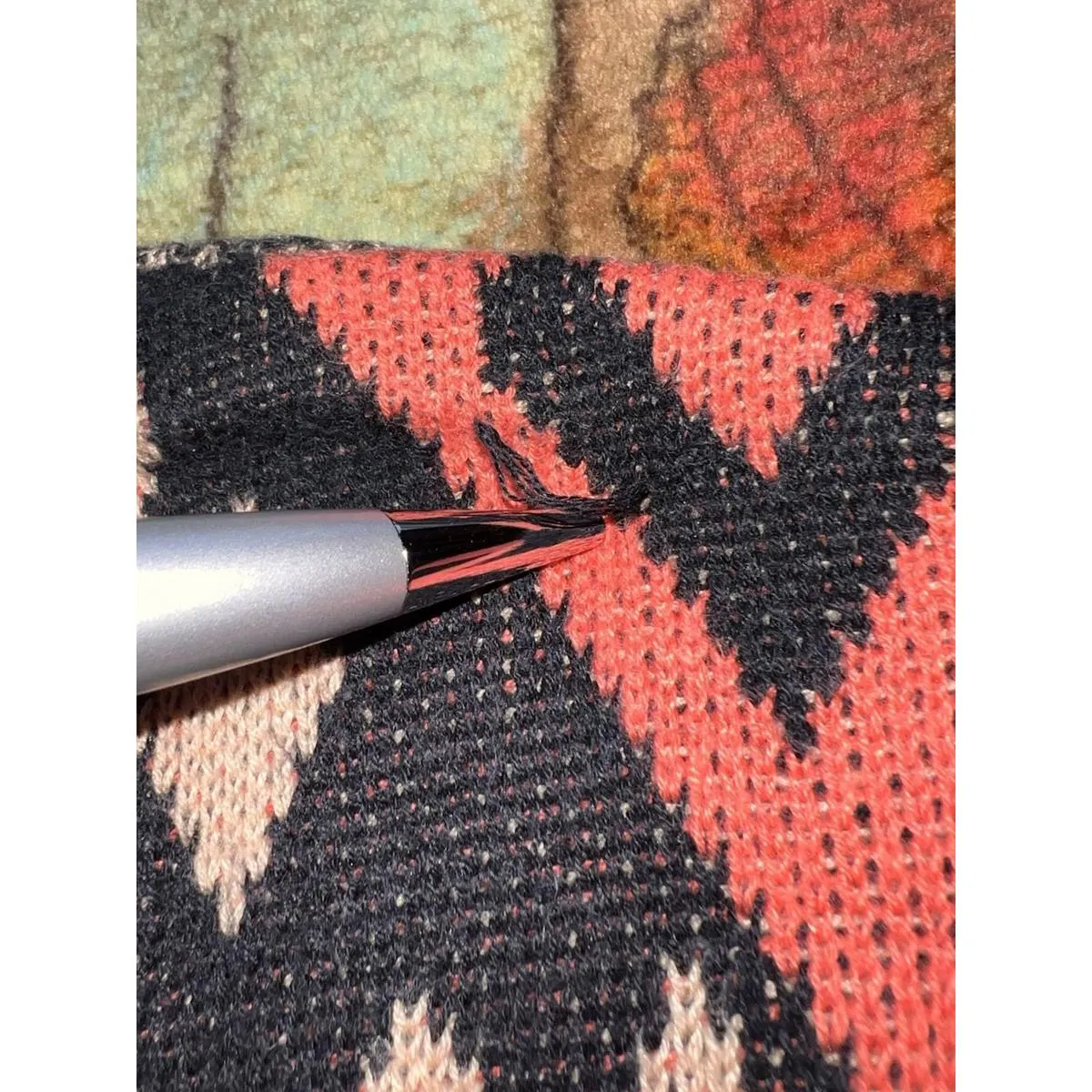 Urban Outfitters Ecote Intarsia Pullover Sweater womens M Geo Aztec Tribal Print - Image 10