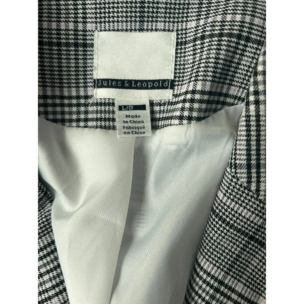 Jules & Leopold Women’s Blazer Plaid size L - Image 3