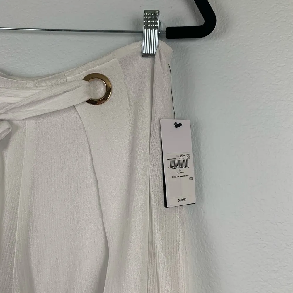 Guess  Chica Grommet Lined White Front Tie‎ Shorts S NWT - Image 6