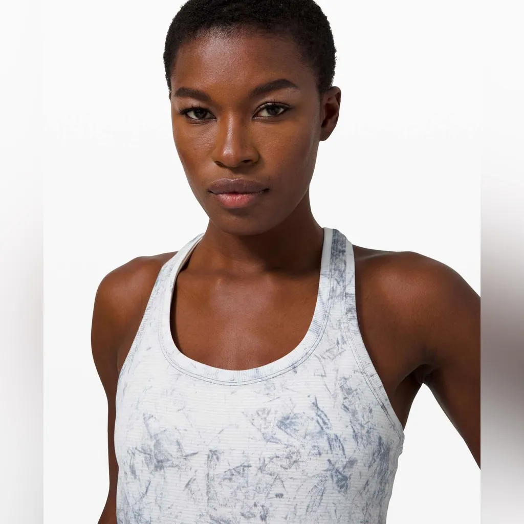 LULULEMON Swiftly Tech Racerback 2.0 in Multi Dye White / Grey / Black Size 10 - Image 6