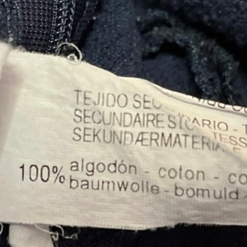 Zara Blue White Ruffle One Shoulder Sleeveless Cami Camisole Crop Tank Top Sz M - Image 4