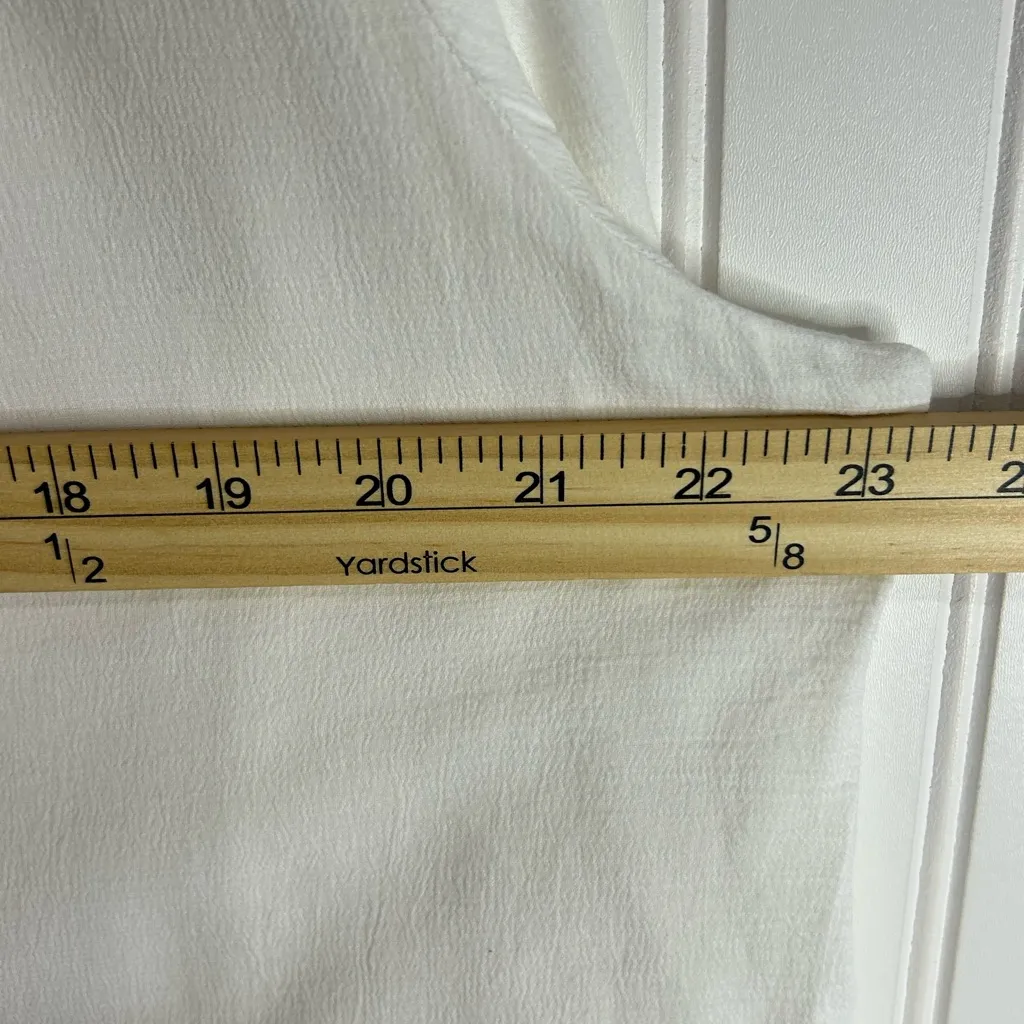 Chico's Cream Embellished Bib Collar Blouse - Image 12